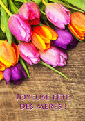 Tulipes roses pour c&eacute;l&eacute;brer maman